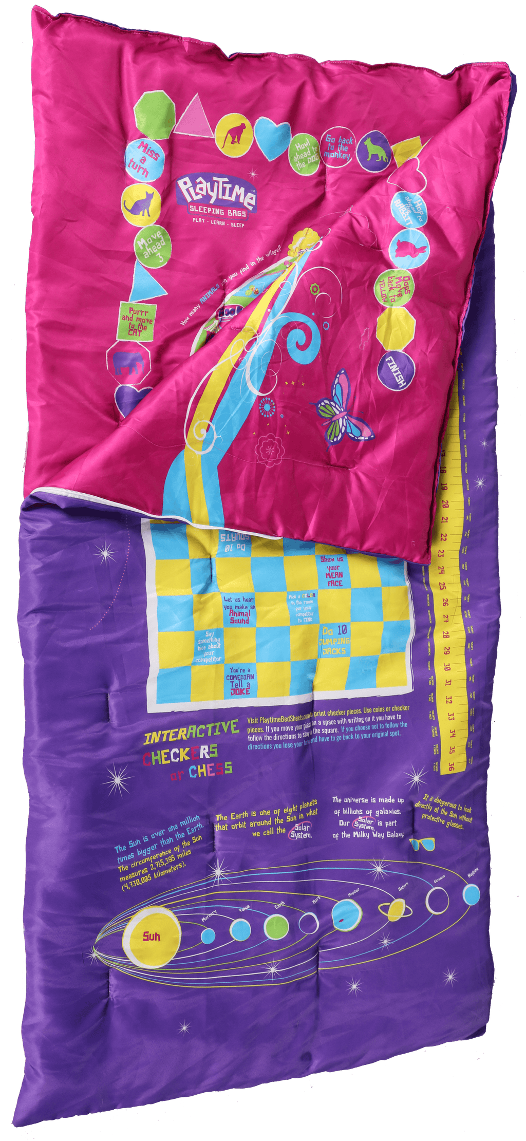 Playtime Reversible Slumber Bag (Pink/Purple)